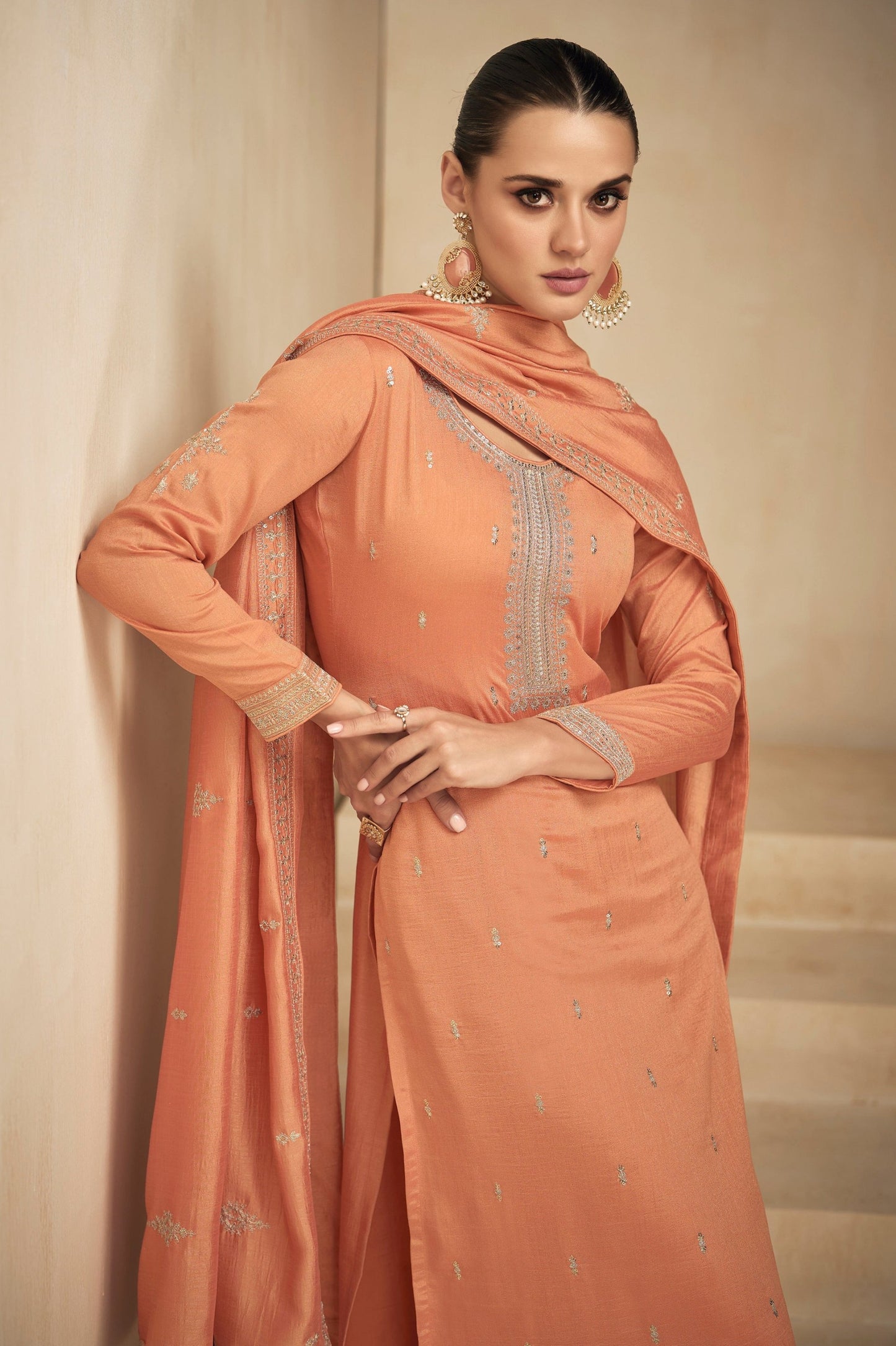 Indian Designer Traditional Wear Salwar Kameez Plazzo Suits Stitched Beautiful Wedding Attire