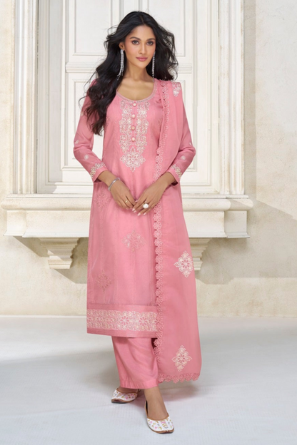 Indian Pakistani Stylish Stitched PArty Wear Salwar Kameez Worked Dupatta Dresses