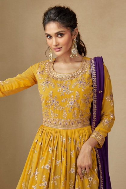 Women's Wedding Reception Function Party Wear Stylish Salwar Kameez Lengha Suit's