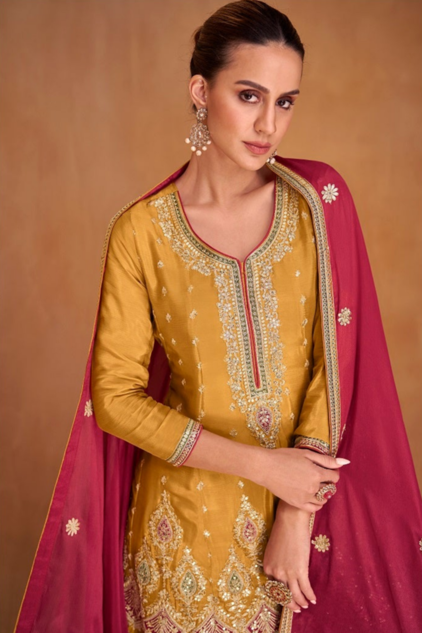 Indian Pakistani Wedding Function Party Wear Salwar Kameez Stitched Palazzo Dupatta Dresses