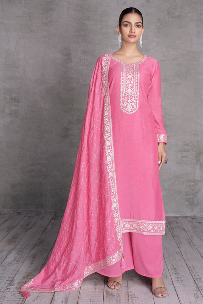 Beautiful Embroidery Worked Indian Pakistani Style Salwar Kameez Plazzo Dresses