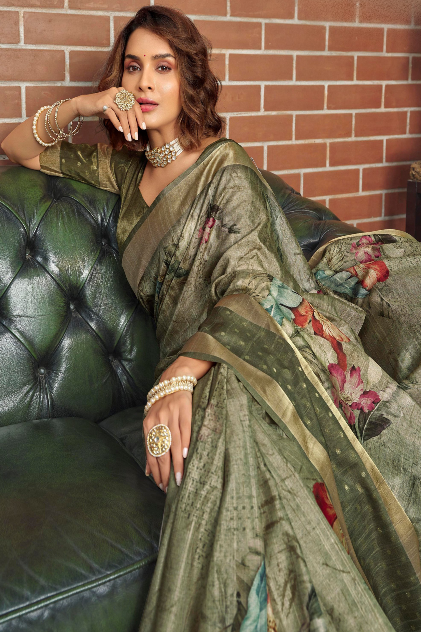 Bollywood Function Party Wear Latest Design Fancy Silk Saree With Stitched Blouse