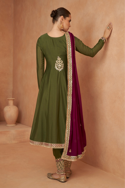 Pakistani indian Wedding Reception Party Wear Salwar Kameez Worked Dupatta Dresses