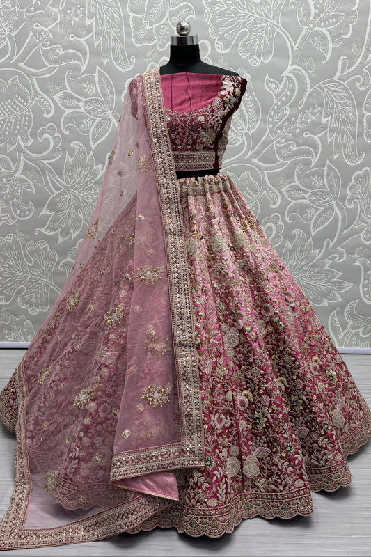 pink lehenga,plus size available,Comfort Fit,Premium Fabric,Express Delivery.