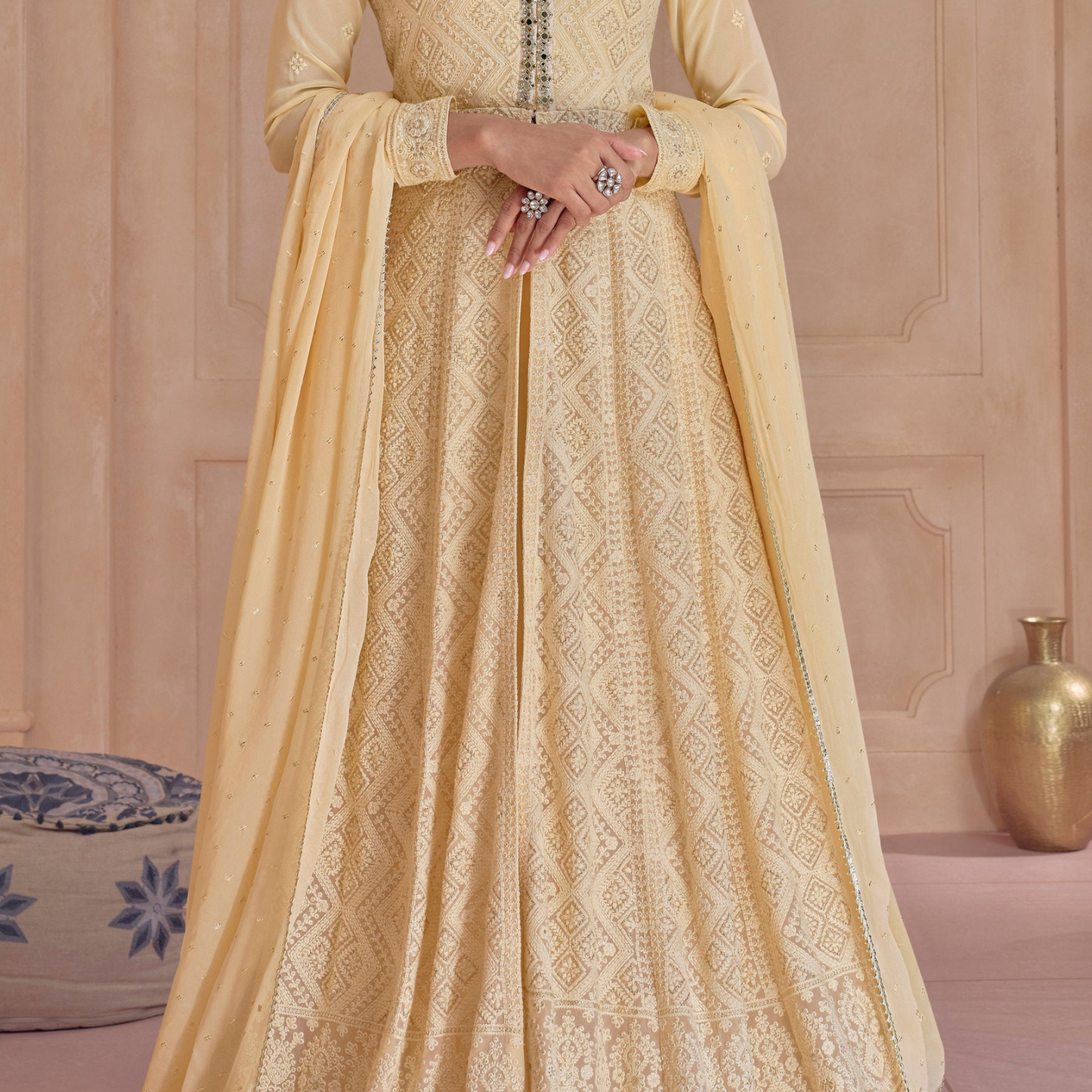 Eid-Ramadan Wear Anarkali Suits Ready to Wear Beautiful Georgette Fabric Gown