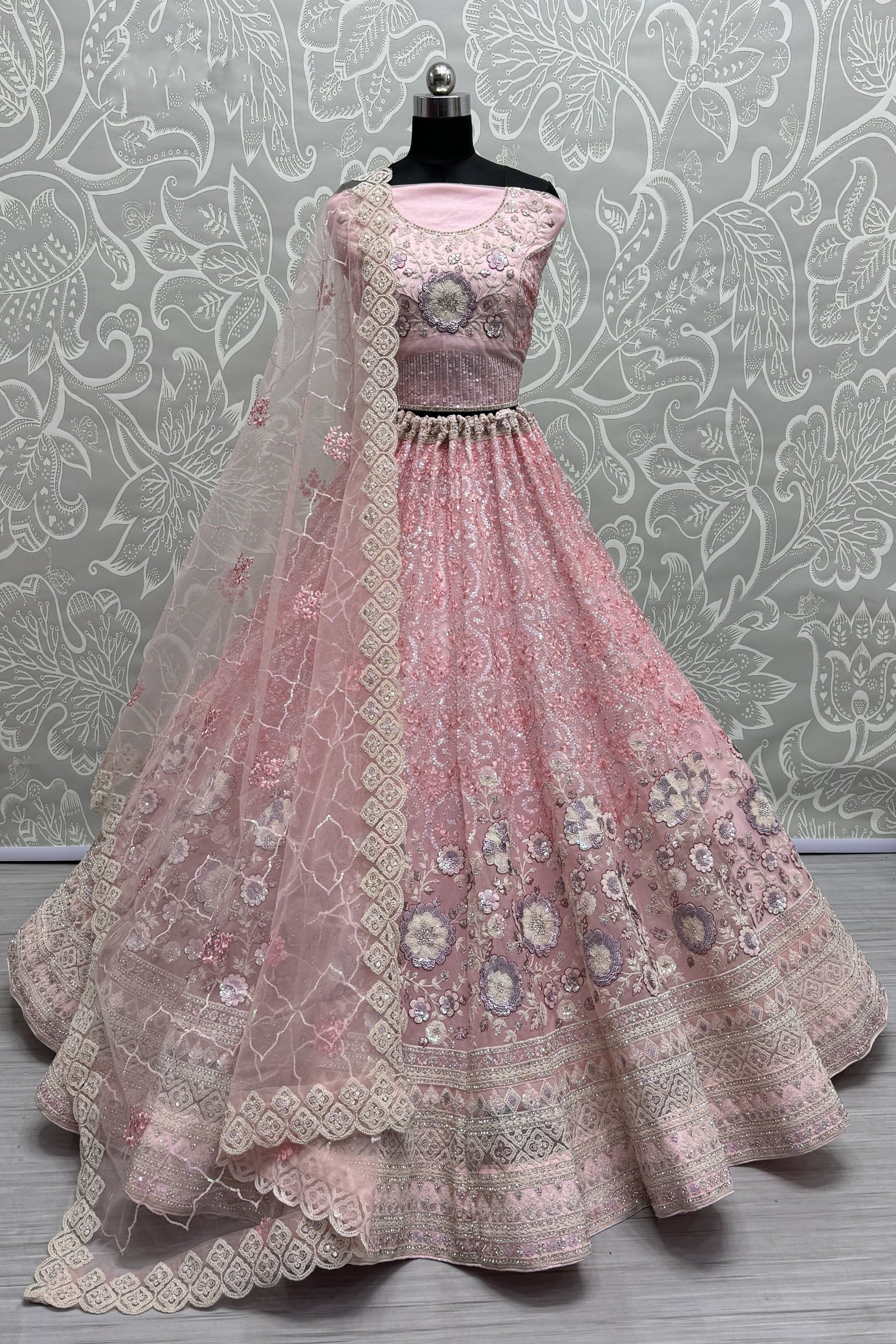 pink lehenga,plus size available,Comfort Fit,Premium Fabric,Express Delivery.