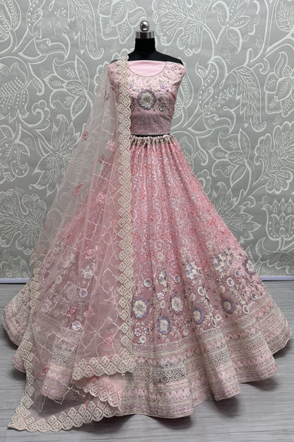 pink lehenga,plus size available,Comfort Fit,Premium Fabric,Express Delivery.
