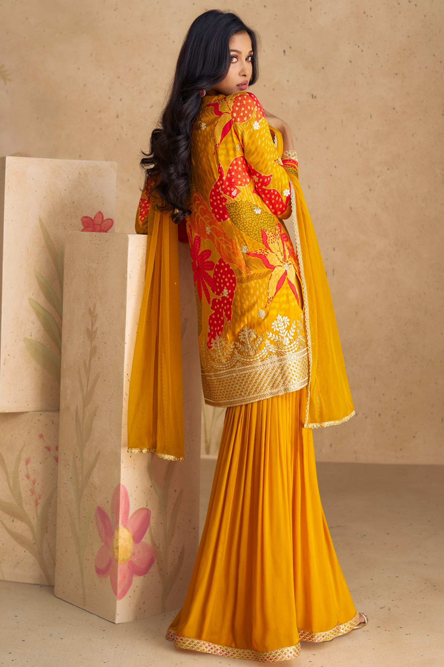 Designer Salwar Kameez Reception Party Wear Embroidery Worked Palazzo Dupatta Dresses