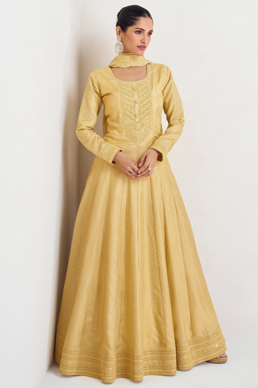 Beautiful Desinger Indian Pakisatni Ramazan Party Special Long Anarkali Dupatta Outfit