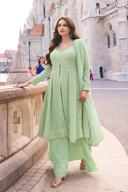 Salwar Kameez Palzzo With Dupatta Dresses Pakistani Indian Ready made to Wear Gift fo her