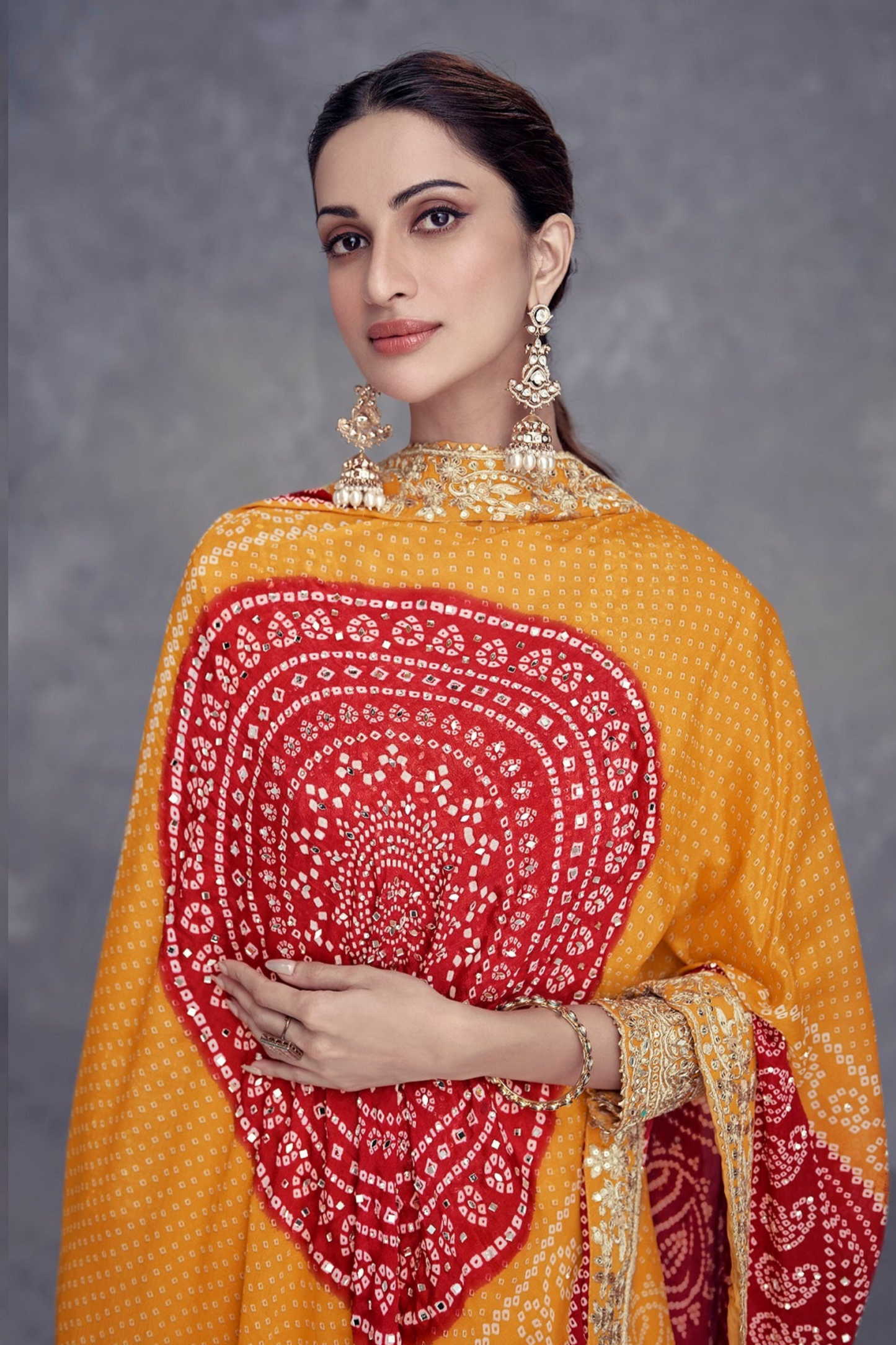 Indian Wedding Haldi Function Wear Salwar Kameez Plazzo Suits Beautiful Embroidery Worked Dresses