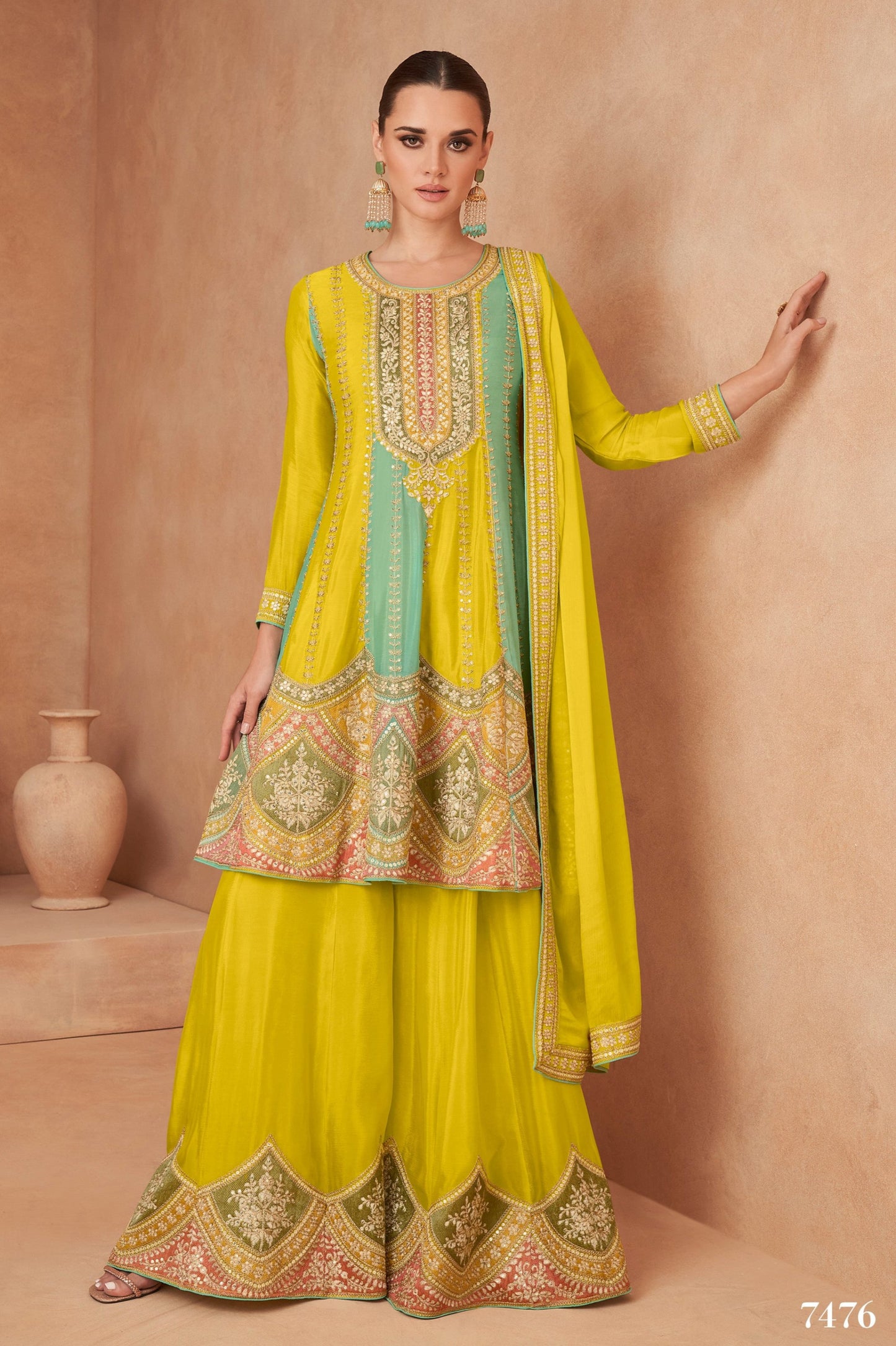 New Salwar Kameez Suits Ramadan Special Readymade Embroidery Worked Plazzo Suits