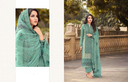 New Plus Size Green Color Salwar Kameez For Wedding-Recption