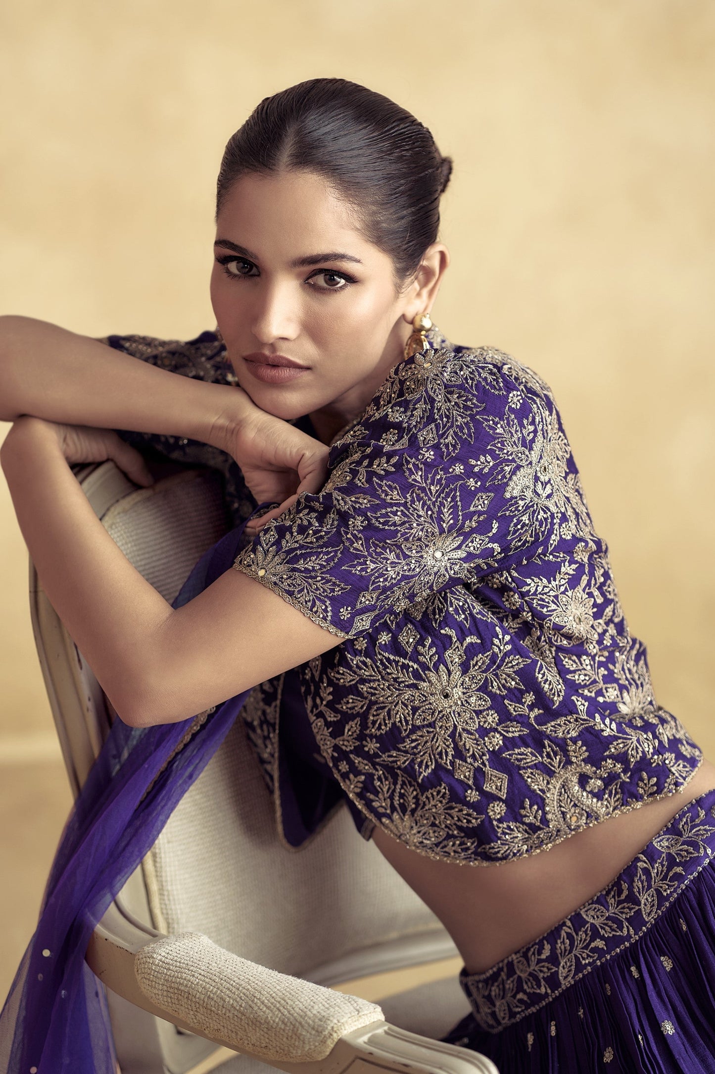 Stylish lehenga and flowy Anarkali gown made for special occasions like weddings, parties, and festivals.
