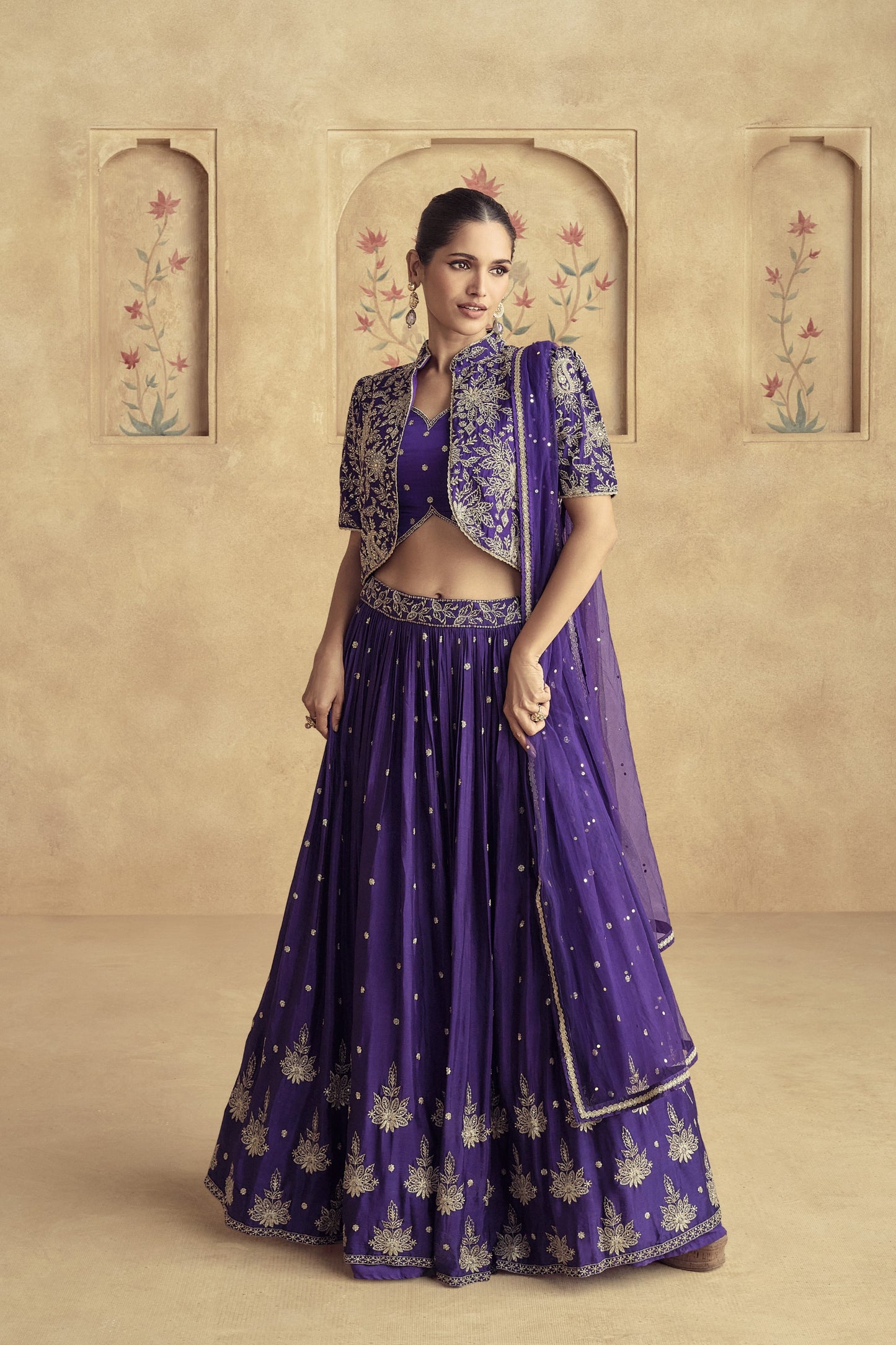 Stylish lehenga and flowy Anarkali gown made for special occasions like weddings, parties, and festivals.
