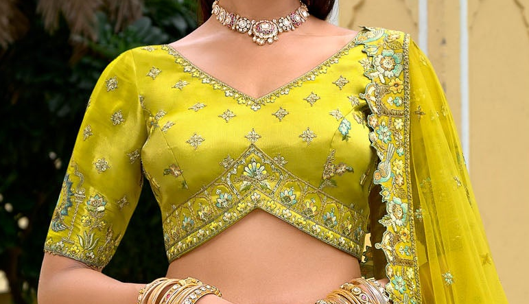 Traditional Indian Wedding Lehenga Choli Ready To Wear Bridal Outfit