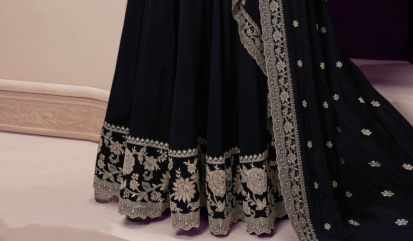 Wedding Party Wear Anarkali Dupatta Dress