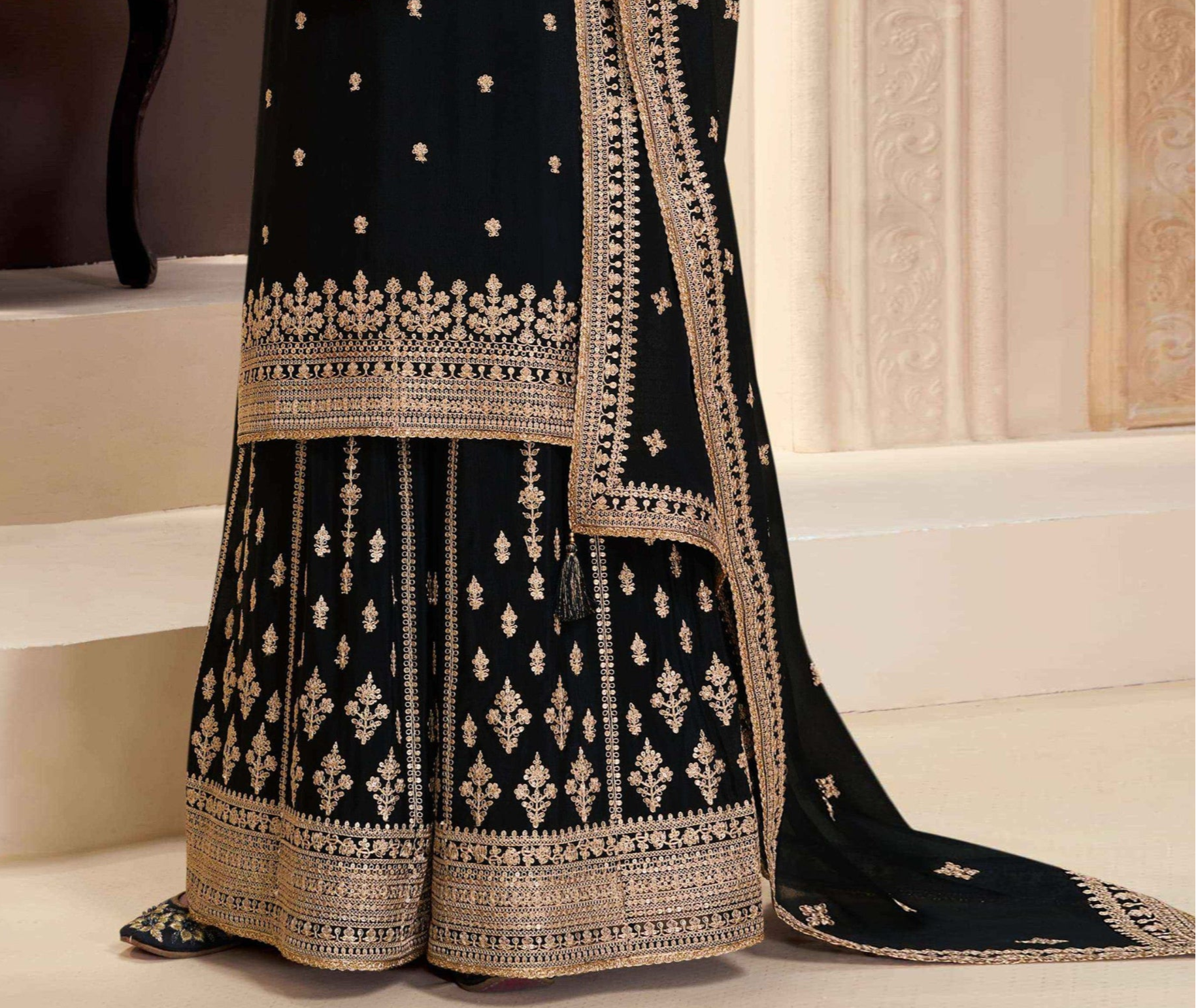Indian Traditional Look Heavy Palazzo Suit 