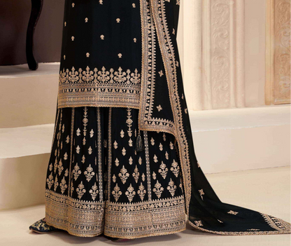 Indian Traditional Look Heavy Palazzo Suit 