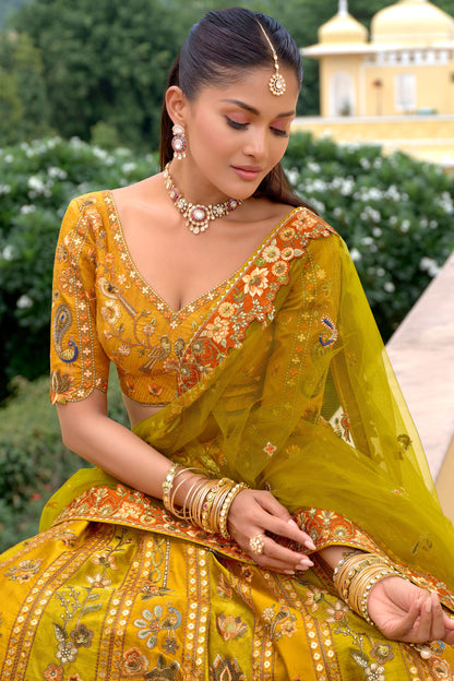 Indian Wedding Party Wear for Women's Lehengha Choli