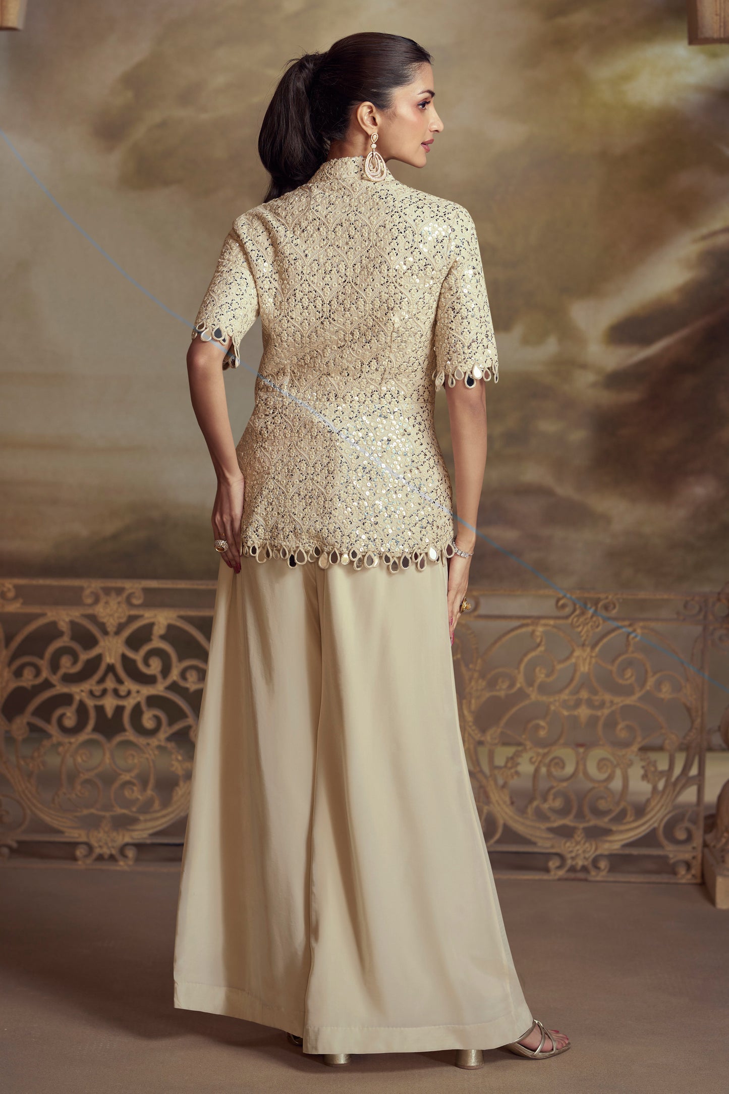 Indo Western Palazzo Suits For Cocktail Party and Reception