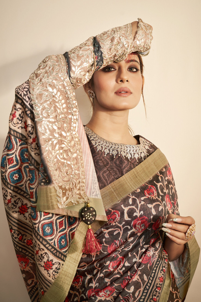 latest designer saree