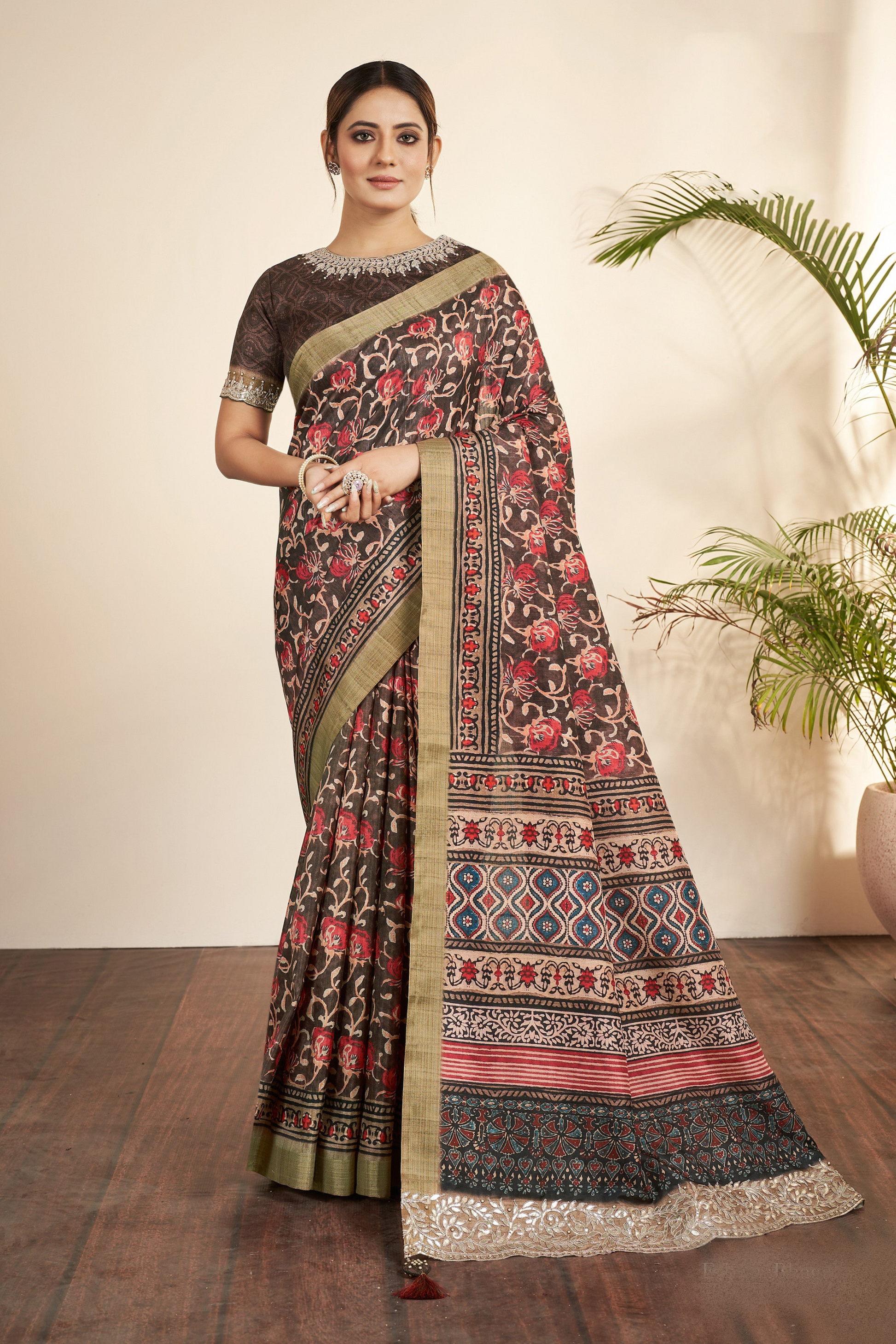latest designer saree