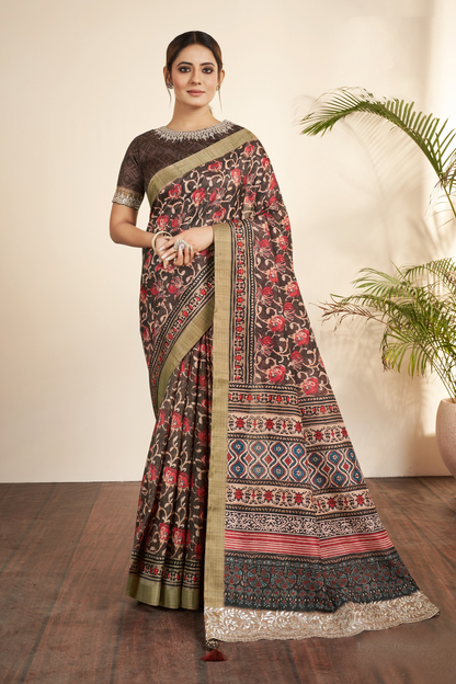 latest designer saree