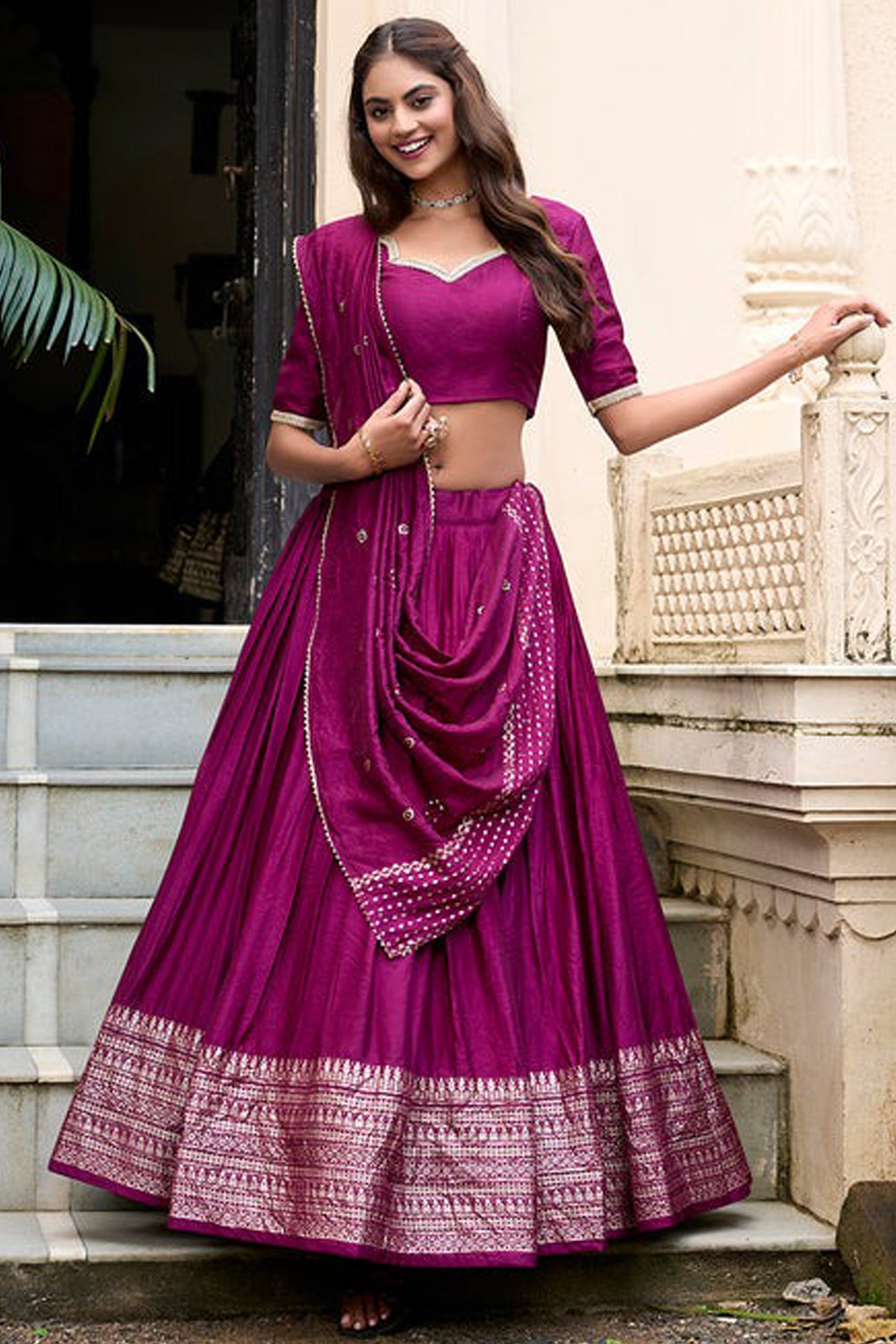 "Lehengas that blend tradition and trend for the USA."
