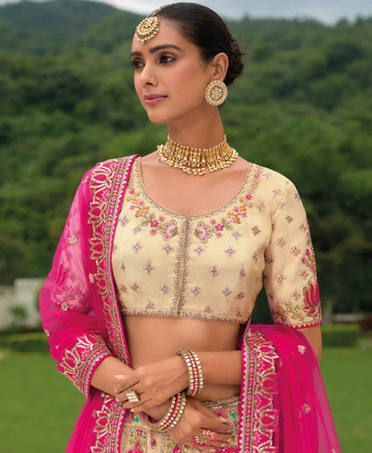 "Traditional lehengas for modern Indian Americans."
