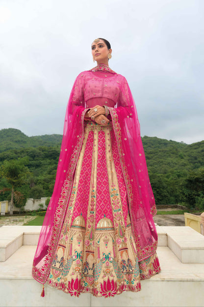 "Traditional lehengas for modern Indian Americans."
