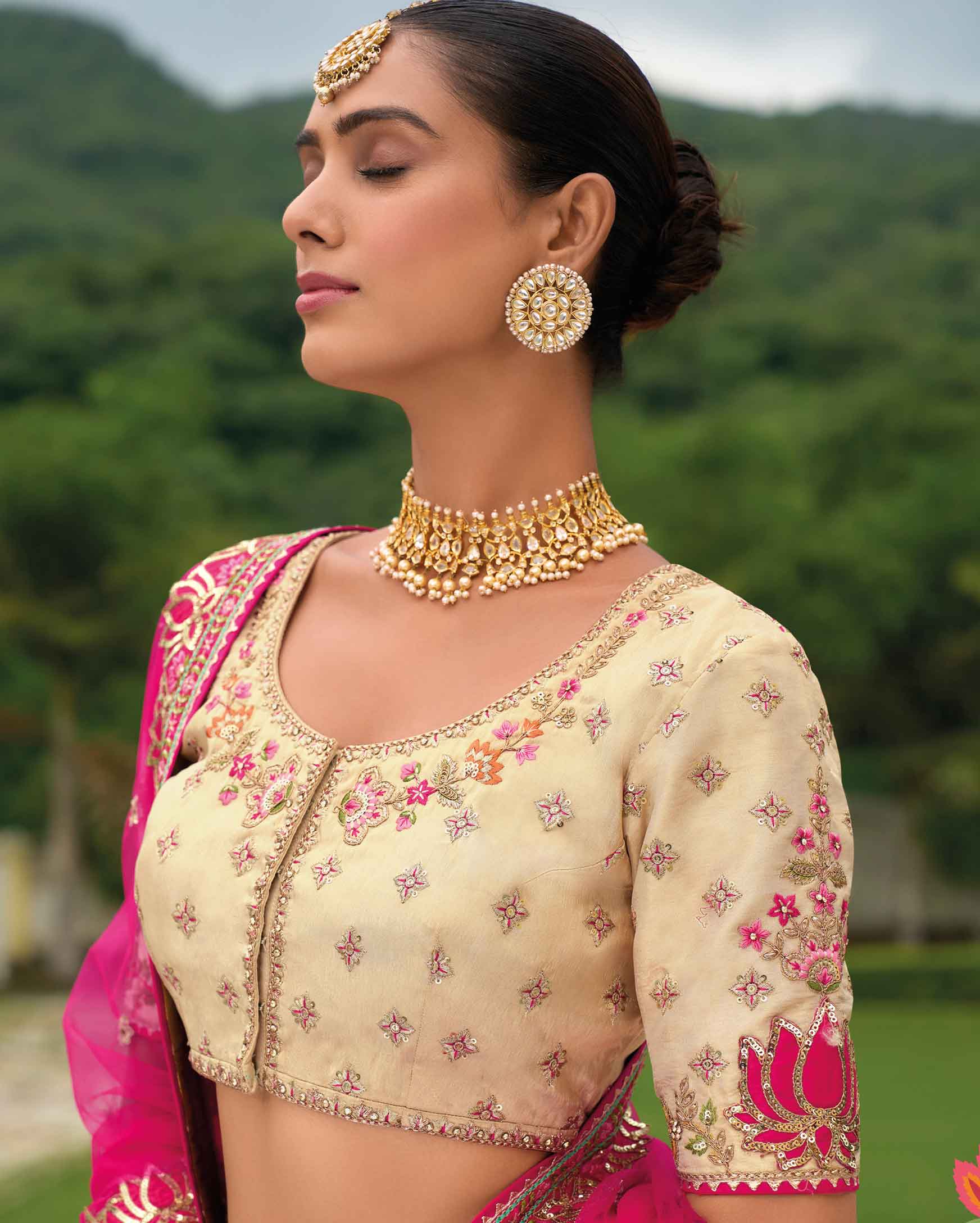"Traditional lehengas for modern Indian Americans."
