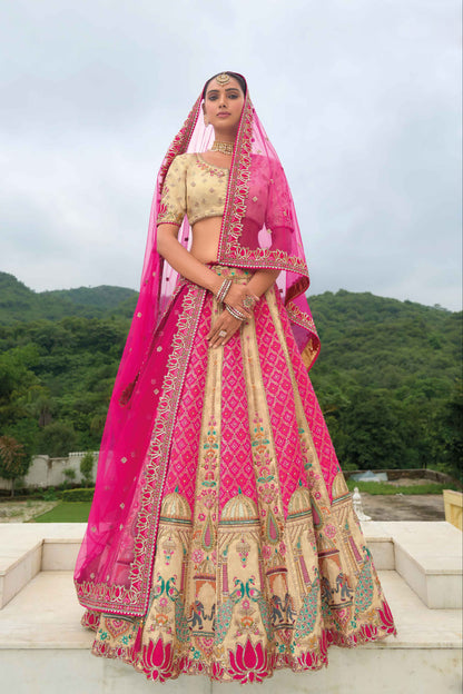 "Traditional lehengas for modern Indian Americans."
