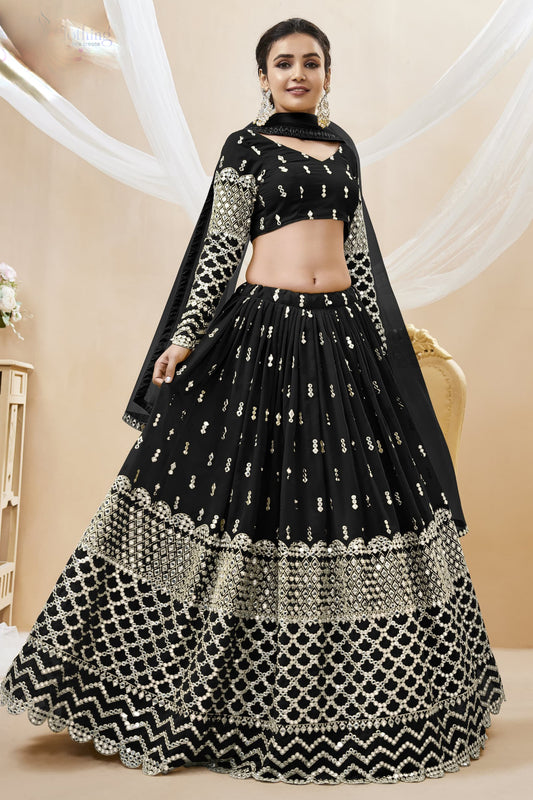 "Dazzling lehengas for Eid and Diwali in the USA."
