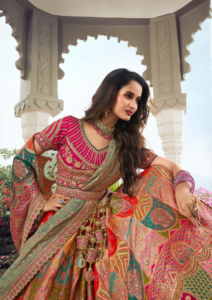 Wedding bridal lehenga choli with heavy embroidery—latest design.
