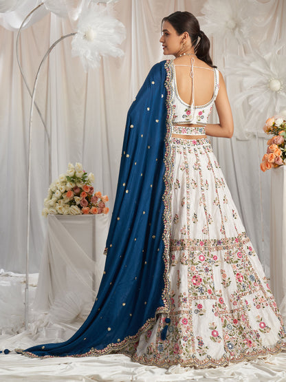 "Elegant lehengas for U.S.-based Indian celebrations."
