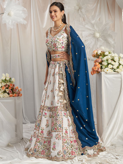"Elegant lehengas for U.S.-based Indian celebrations."
