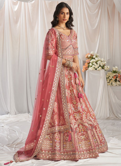 Adorn your big day with lehengas woven in tradition and styled with grace.
