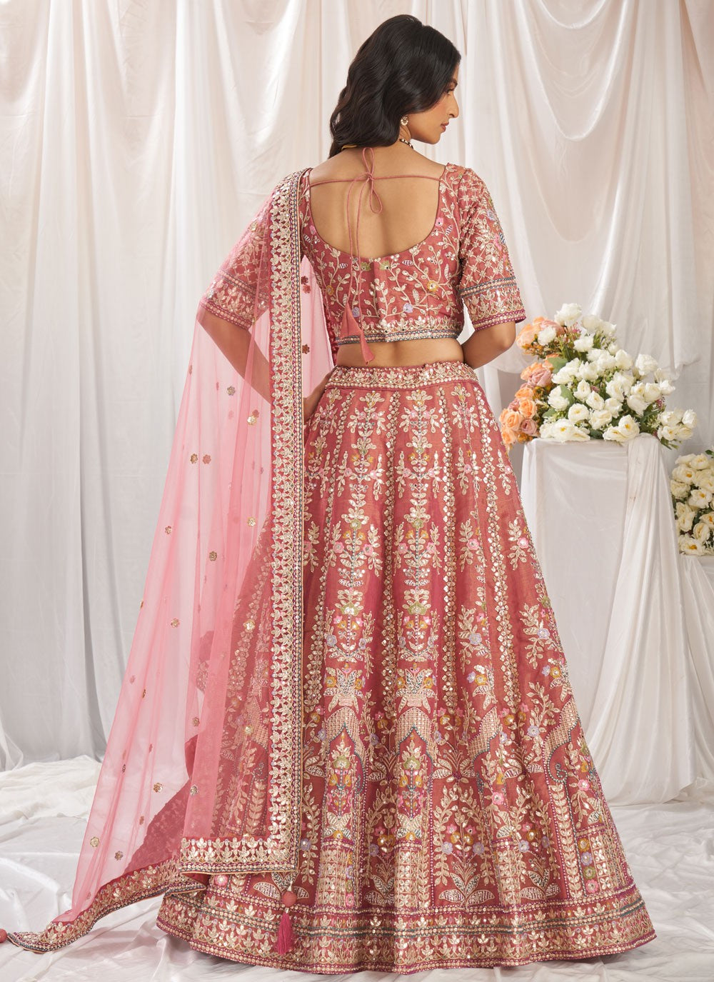 Adorn your big day with lehengas woven in tradition and styled with grace.
