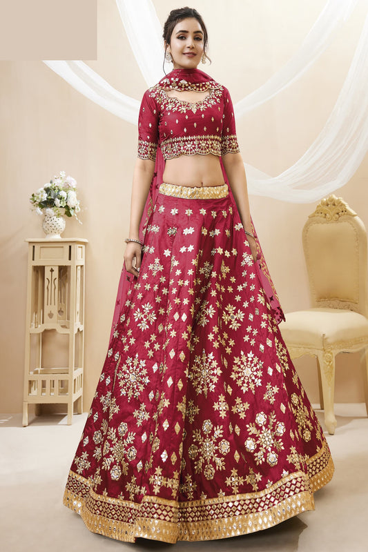 Experience bridal couture with lehengas that sparkle with intricate artistry.
