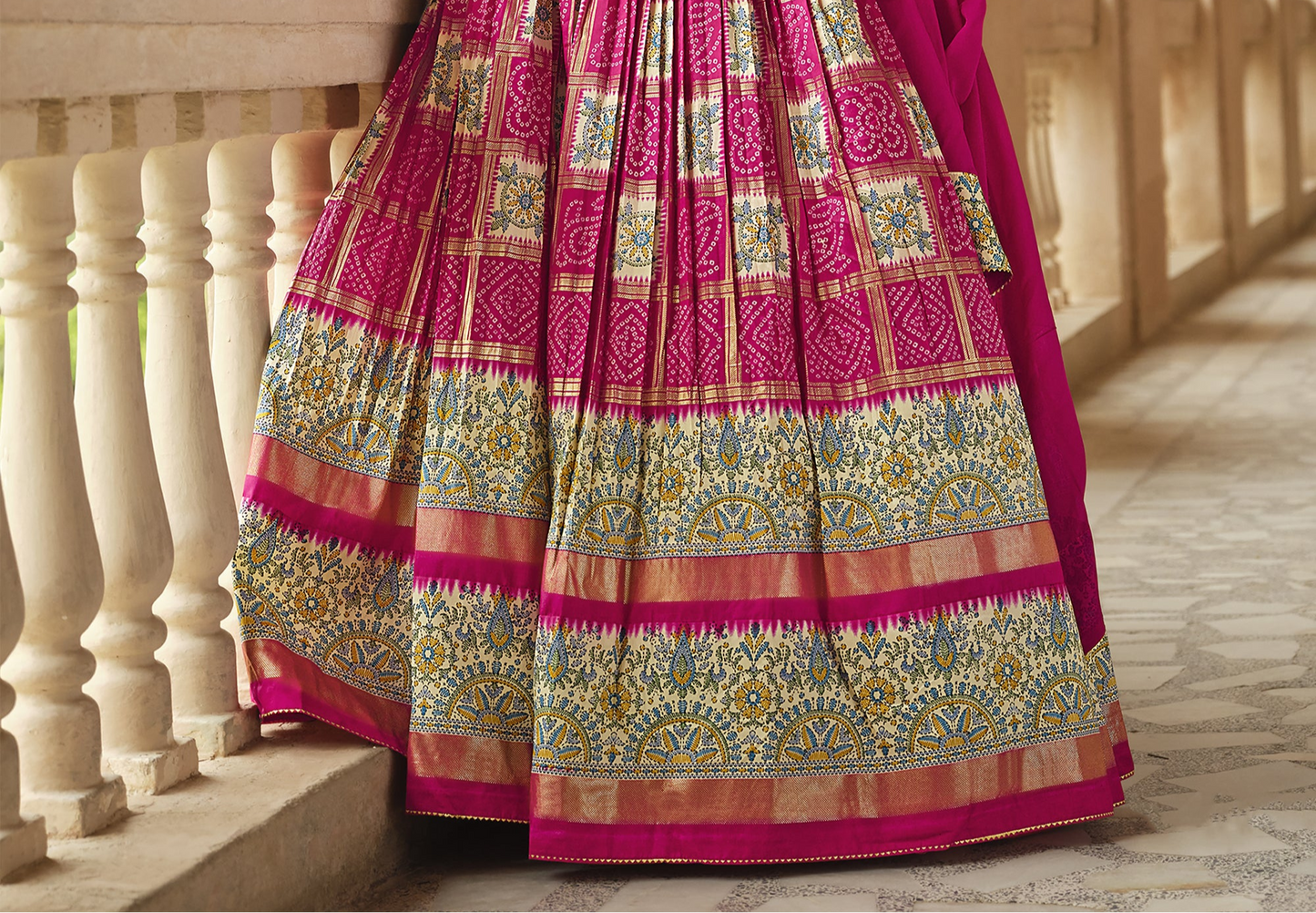 "Celebrate Indian roots in the U.S. with our lehengas."
