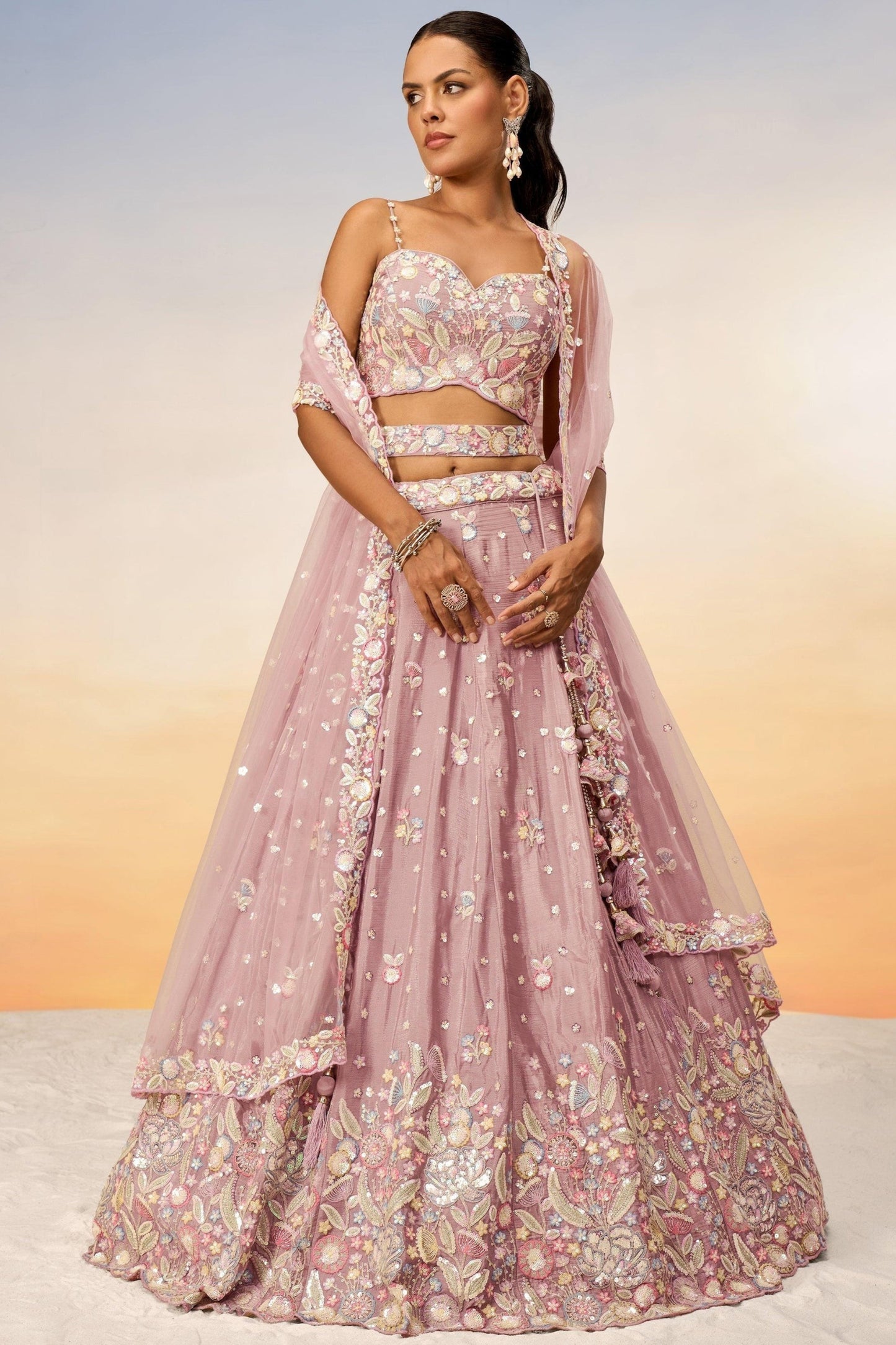 "Feel festive in lehengas made for Indian Americans."
