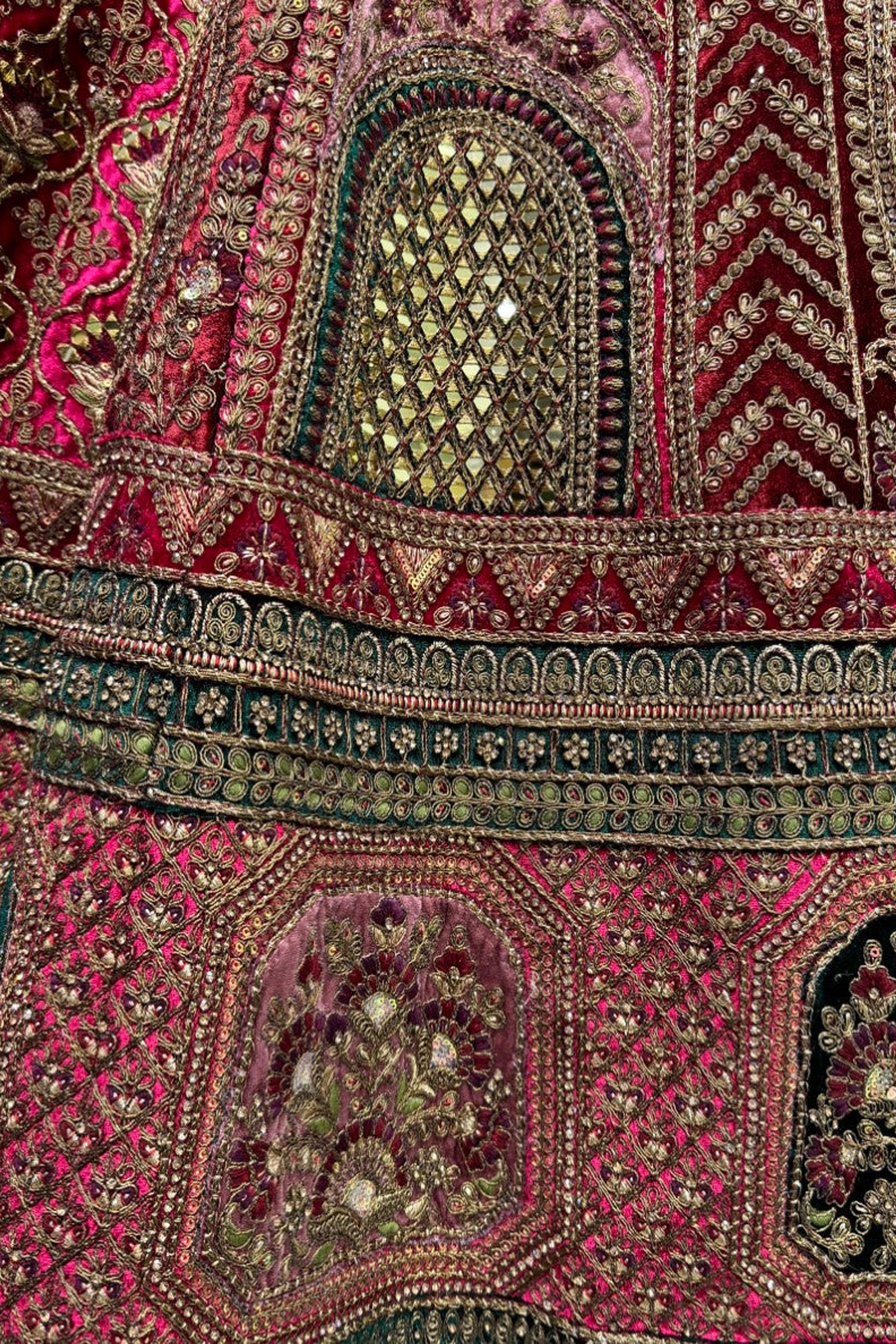 "Stylish lehengas for U.S.-based Indian functions."
