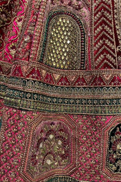 "Stylish lehengas for U.S.-based Indian functions."
