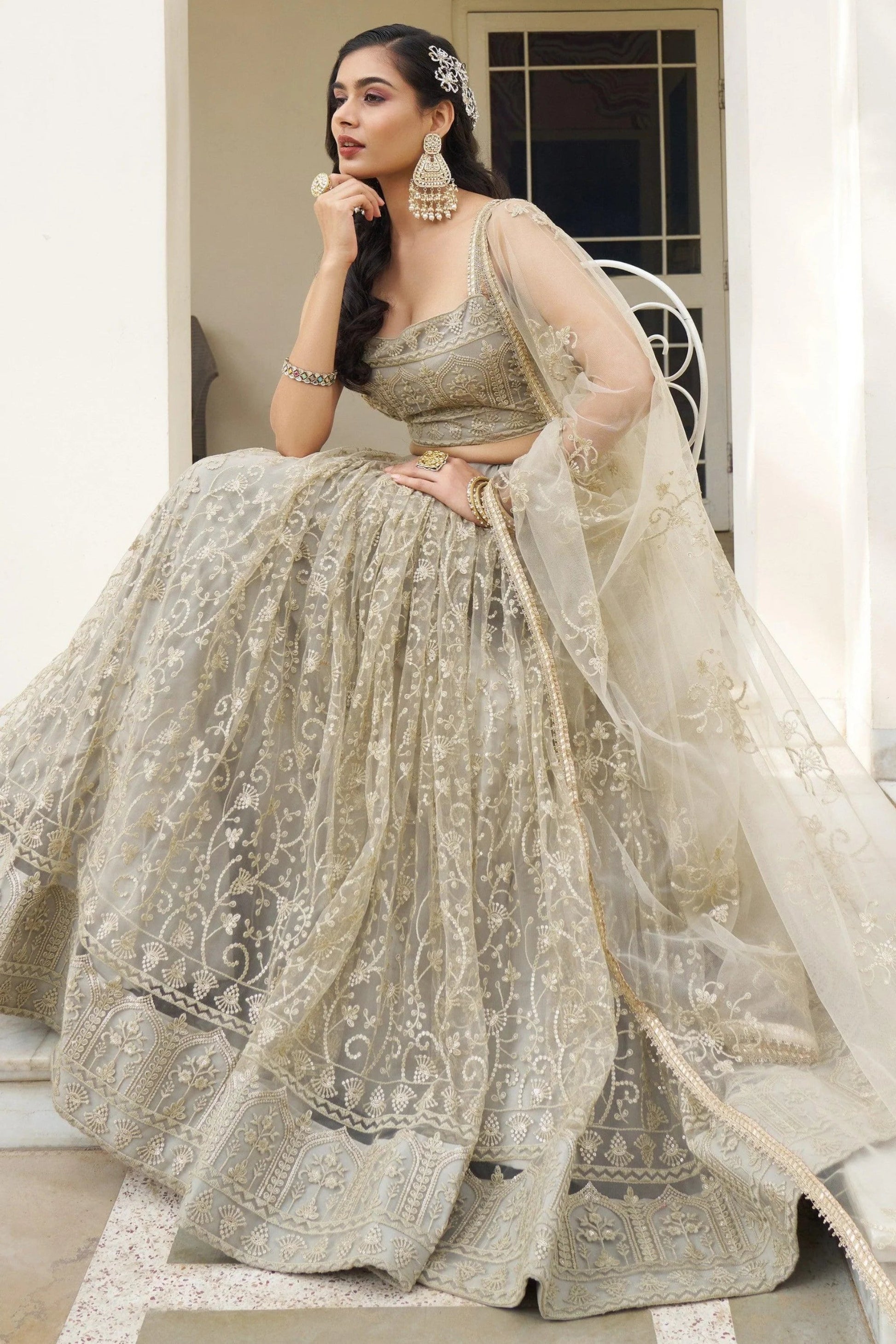 "Ethnic wear made for American desi events."
