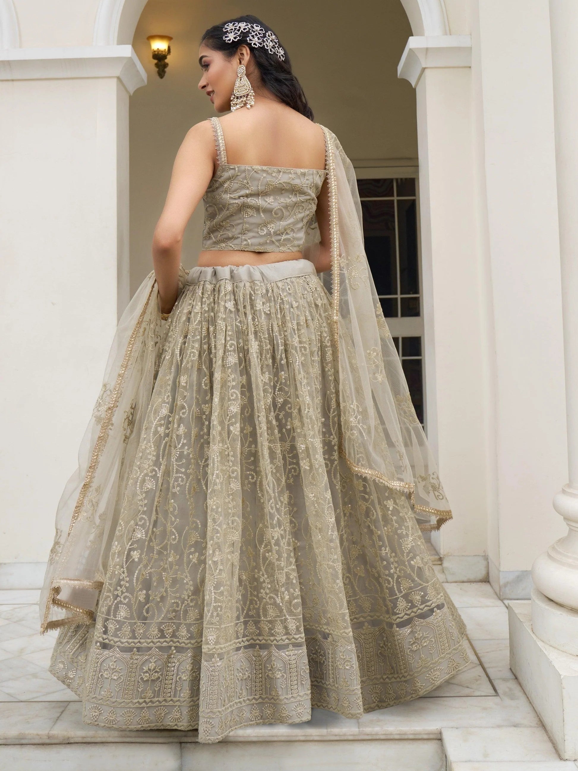 "Ethnic wear made for American desi events."

