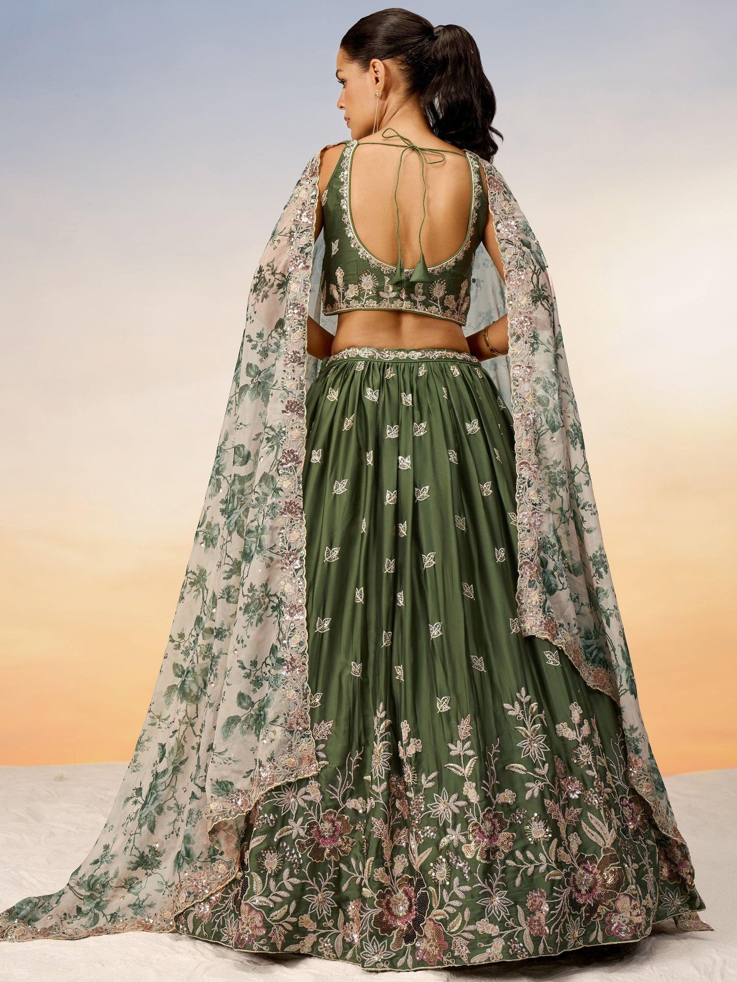 "Celebrate Indian roots in the U.S. with our lehengas."
