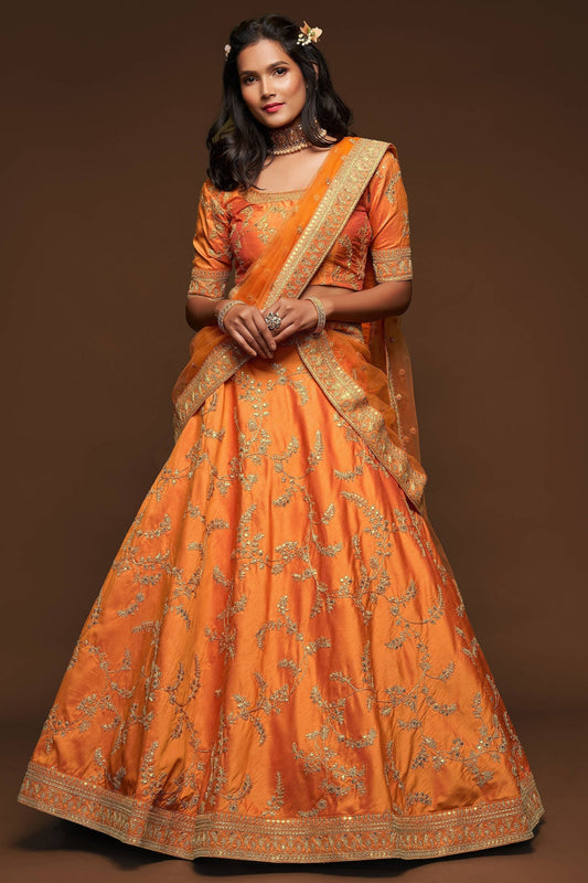 "Cultural charm meets style—lehenga looks in the USA."
