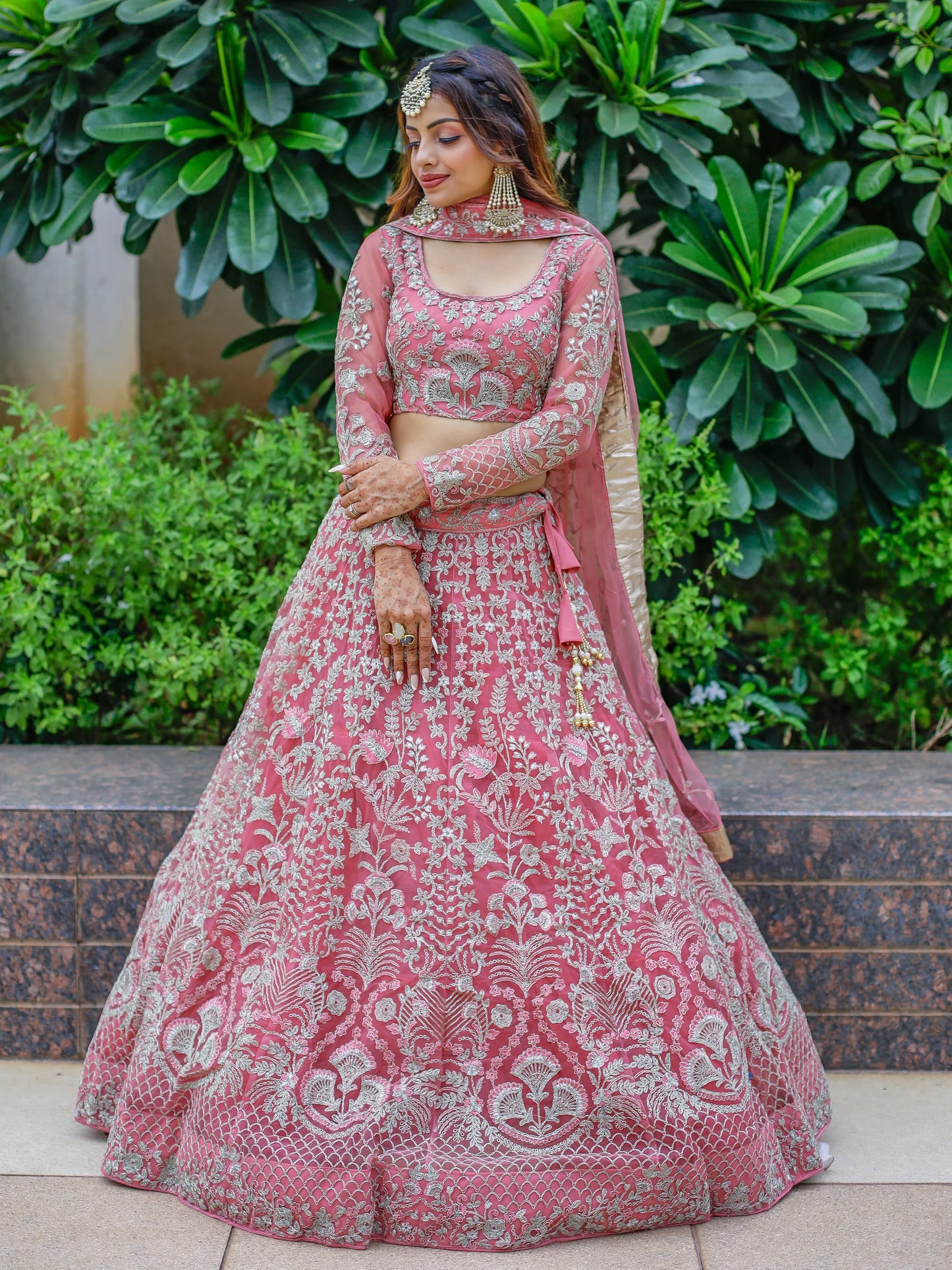 "Traditional lehengas for modern Indian Americans."
