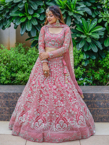"Traditional lehengas for modern Indian Americans."
